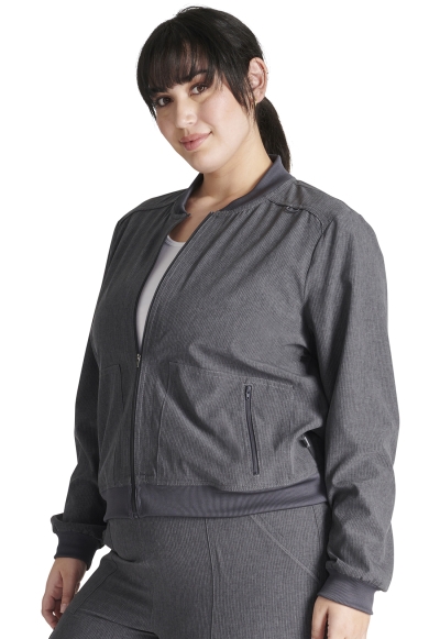 Работен жакет с дълъг ръкав дамски CK349A  Heather Pewter