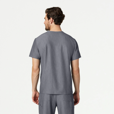 Медицинска работна туника мъжка M10002 Platt Heather Gray