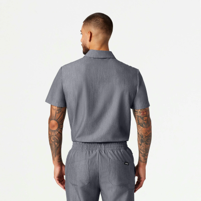 Медицинска работна туника мъжка M10005 Axis Heather Gray