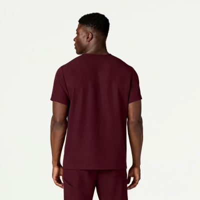 Медицинска работна туника мъжка M10002 Platt  Burgundy