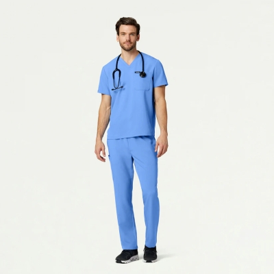 Медицински работен панталон мъжки M20001 Rhodes Ceil Blue
