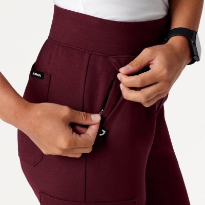 Медицински работен панталон дамски W40001 Rubi Slim Jogger  Burgundy