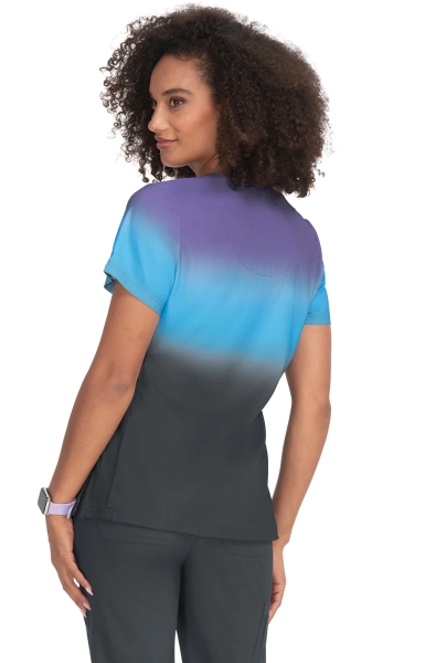 Медицинска работна туника дамска 1088 Wisteria/Electric Blue/Charcoal Ombre