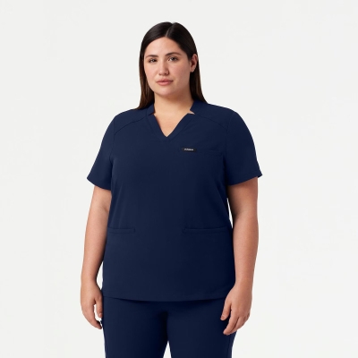 Медицинска туника дамска Helia Classic Navy W10002